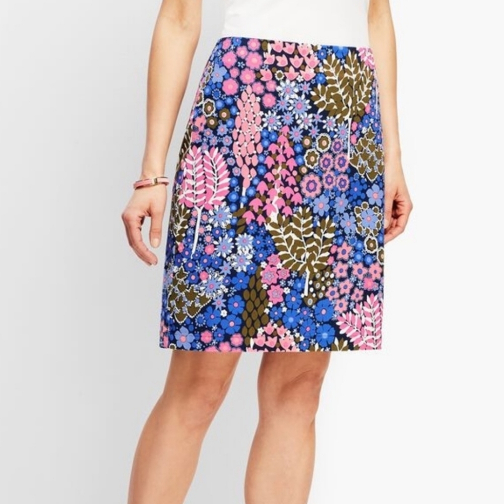 Talbots A-line Twill Skirt